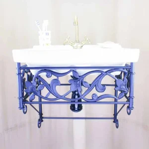 Antique suspended washbasin cabinet 55 cm MCG554603